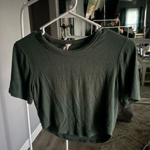 Women’s Lululemon Ribbed Short Sleeve Top - Dark Green